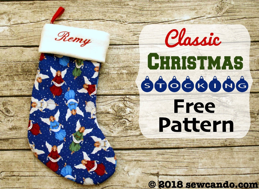 FREE Pattern: Classic Christmas Stocking – Heavenly Fabric Shop