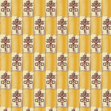 Leo XIV Flag Gold/Burgundy Cotton Fabric