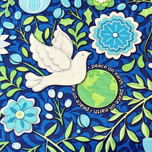 Peace on Earth Doves Midnight Cotton Fabric