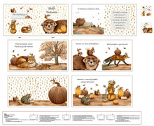 Hello Autumn Soft Book Cotton Fabric Panel