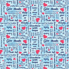 UpWords Scripts Sky Cotton Fabric