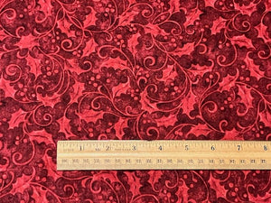 Star of Wonder Star of Light Holly Red Cotton Fabric
