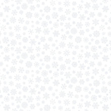 Silent Night Snowflakes White Cotton Fabric