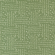 Starberry Star of Wonder Words Green Cotton Fabric