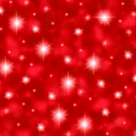 The Newborn King Red Stars Cotton Fabric