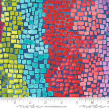 Coming Up Roses Sapphire Mosaic Cotton Fabric