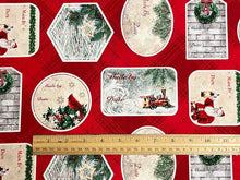 Old Saint Nick Christmas Made By Labels Cotton Fabric