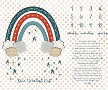 Our Greatest Gift Milestone Blanket Cotton Fabric Panel