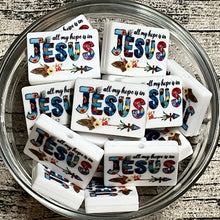 All My Hope Is In Jesus Silicone Focal Bead