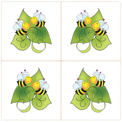 Four Bee Squares 4 inch block set