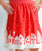Buon Natale Double Border Pomegranate Cotton Fabric