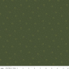Silent Night Choir of Angels Sprig Green Cotton Fabric