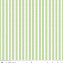 All My Heart Green Candy Wraps Stripe Cotton Fabric