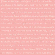 Take Heart Pink Love Scripture Cotton Fabric