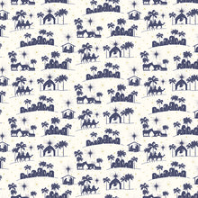 Come Let Us Adore Him Silhouettes Cloud Cotton Fabric
