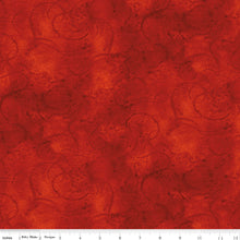 Painter's Swirl Dark Red Blender Cotton Fabric