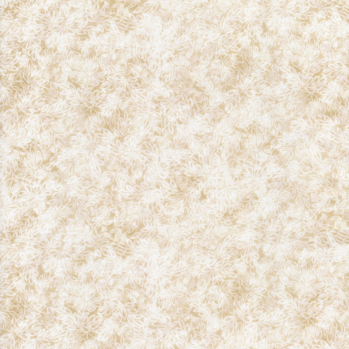 Cream Mini Leaf Blender Cotton Fabric Heavenly Fabric Shop