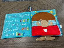 Huggable and Loveable Now I Lay Me Down To Sleep Prayer Soft Book Cotton Fabric Panel