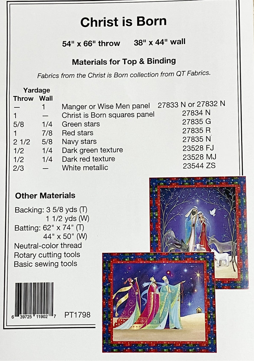 Christ Is Born Dual Quilt Pattern – Heavenly Fabric Shop