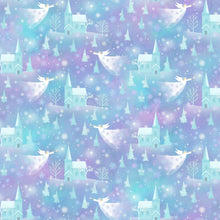 Angels on High Light Teal Multi Cotton Fabric