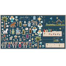 Silent Night Nativity Felt Fabric Panel