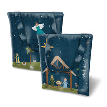 Silent Night Nativity Felt Fabric Panel