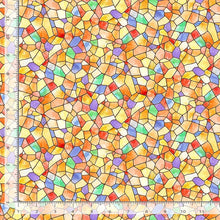 All Is Calm Multi Stained Glass Tiles Cotton Fabric