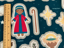 Silent Night Nativity Felt Fabric Panel