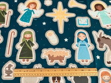 Silent Night Nativity Felt Fabric Panel