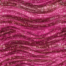 Gigi In The Garden Abstract Circles Pink Cotton Fabric