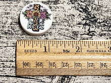 He Lives Cross Silicone Focal Bead