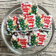 Jesus Fills My Cup Christmas Lights Silicone Focal Bead