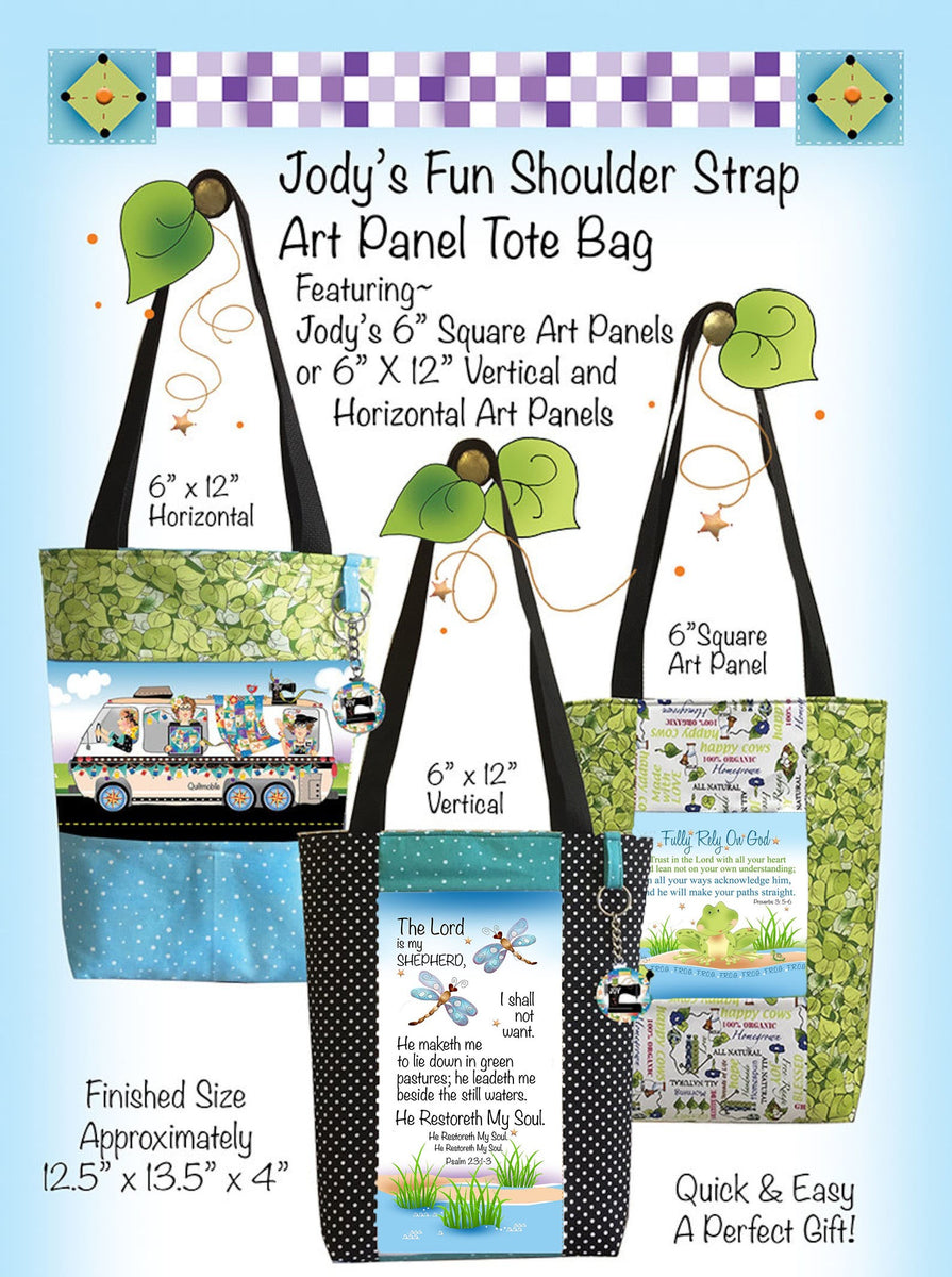 Shoulder Tote Bag Pattern for 6 inch Art Panels Heavenly Fabric Shop