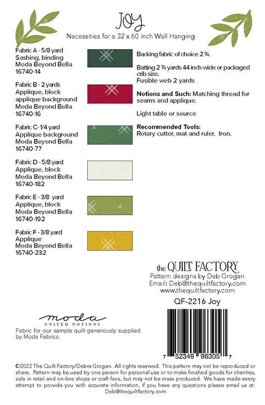 Quilted Joy Shop  Quilting Supplies, Fabric And Notions