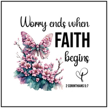 Butterfly Faith Scripture Squares 9pc Mini Panel Set