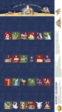 Come Let Us Adore Him Advent Calendar Cotton Fabric Panel