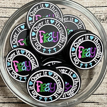 Pray On It Over It Through It Circle Silicone Focal Bead