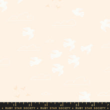 Sunbeam in Flight Doves Natural Cotton Fabric