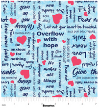 UpWords Scripts Sky Cotton Fabric
