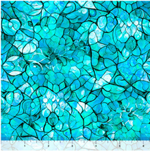 Bohemian Sunrise Celestial Turquoise Blender Cotton Fabric
