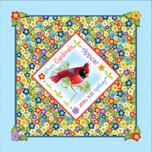NEW When Cardinals Appear Angels Are Near Tulip Topped Fabric Box Kit