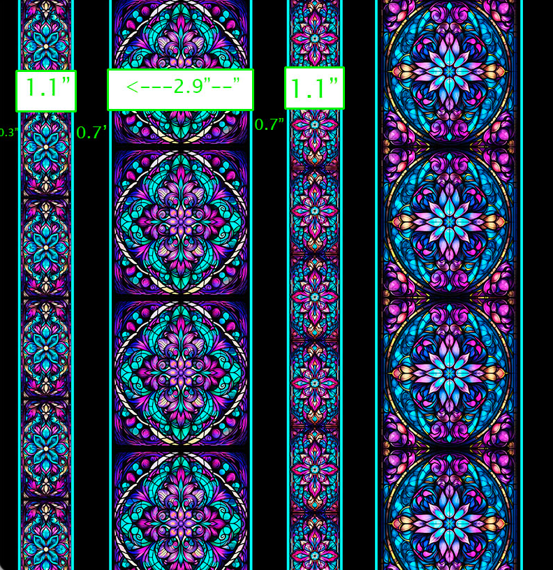 Royale Stained Glass Stripe Cotton Fabric – Heavenly Fabric Shop