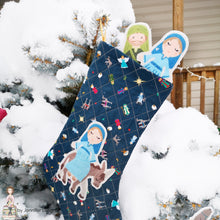 Silent Night Nativity Felt Fabric Panel