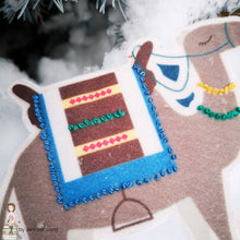 Silent Night Nativity Felt Fabric Panel