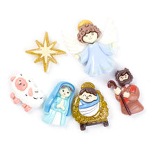 Nativity Sparkle Flatbacks Set