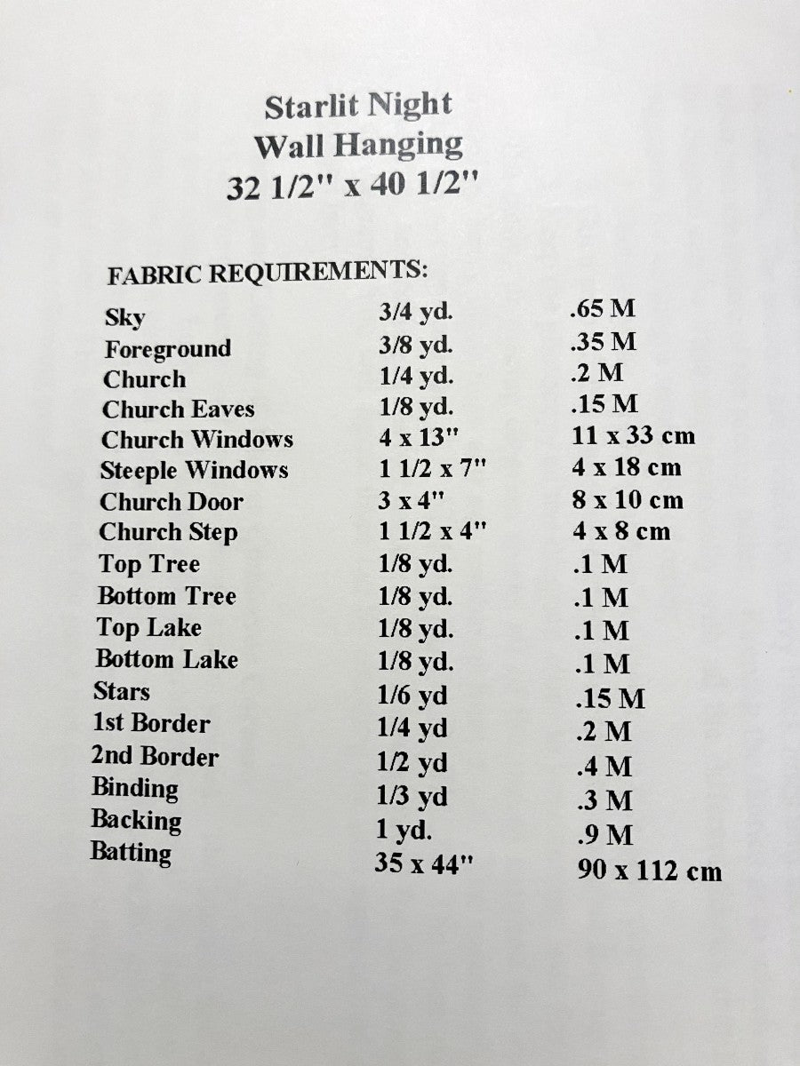 Starlit Night Quilt Pattern Heavenly Fabric Shop