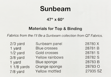 Sunbeam Cross Quilt Pattern