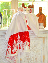 Buon Natale Double Border Pomegranate Cotton Fabric
