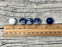 Nativity 16mm Painted Wood Round Beads 15 ct