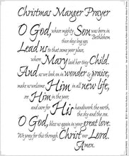 Christmas Manger Prayer Quilt Pattern & Fabric Panel Kit